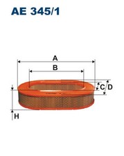FILTRON Luftfilter AE 345/1 Filtereinsatz für MERCEDES C123 W123 KLASSE W116 123