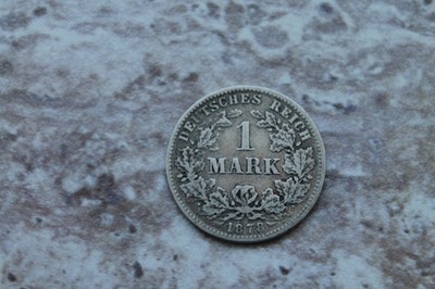 Deutsches Reich 1 Mark 1878 J 900er Silber Kaiserreich Erhaltung s. Bilder!   A