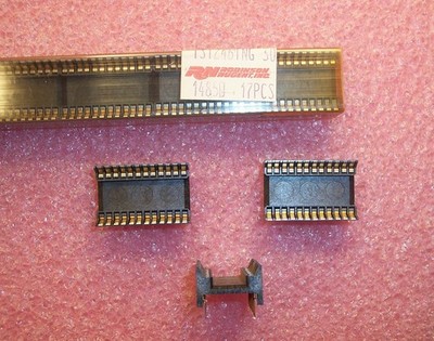 QTY (2) 24 PIN DIP WIDE BODY TEST & BURN-IN IC DIP SOCKETS TST246TNG30 RN