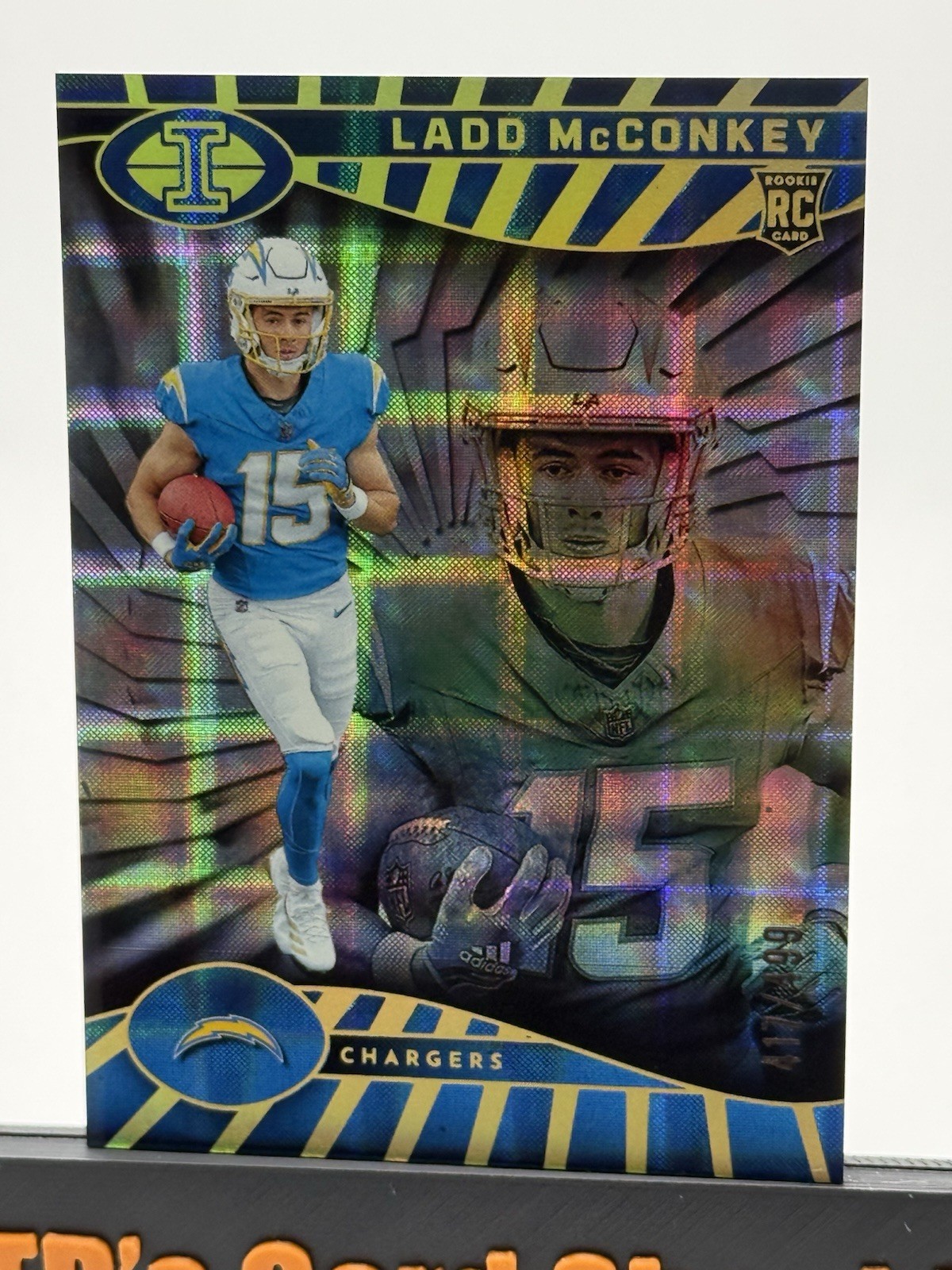 2024 Panini Illusions - Ladd McConkey #51 Trophy Collection Mirrored /499 (RC)