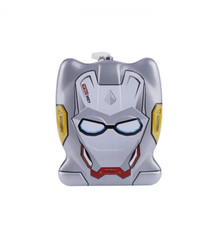 Hucha de metal Iron Man para niños caja de lata para ahorrar monedas con candado y llaves gris
