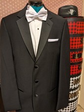 Ralph Lauren Men's Tuxedo Classic 3 Button jacket 38XL pants 34 adjustable