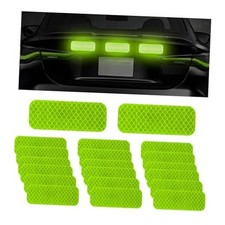 20 PCS Powerful Reflective Decal, PET Night Visibility Stickers, Green