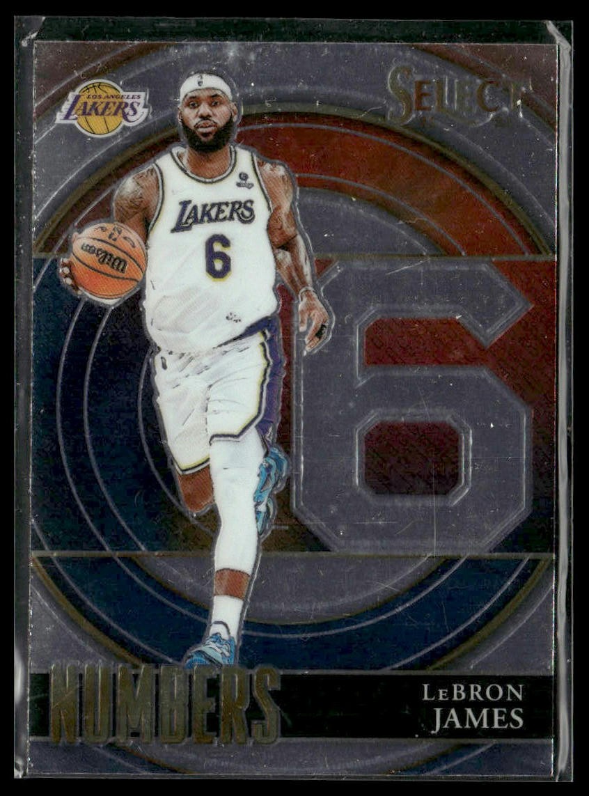 2021-22 Panini Select #6 LeBron James Select Numbers