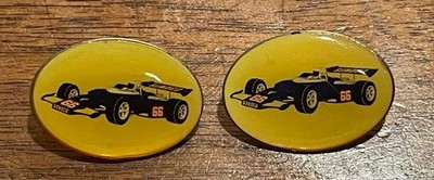 Sunoco Indy 500 race car #66 pin -Indianapolis 500 racing. Mark Donohue.