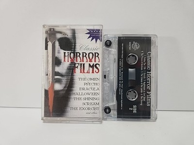 Classic Horror Films Music Cassette Tape Omen Halloween Psycho Exorcist Shining 