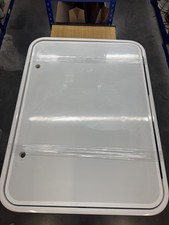 WHITE GARAGE DOOR FRAME AND INFILL ASSEMBLED 1050 X 780 - ELDDIS - 19IHK9013