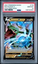 (PSA 10) Pokémon: Evolving Skies – Rayquaza V #110 [Full Art]