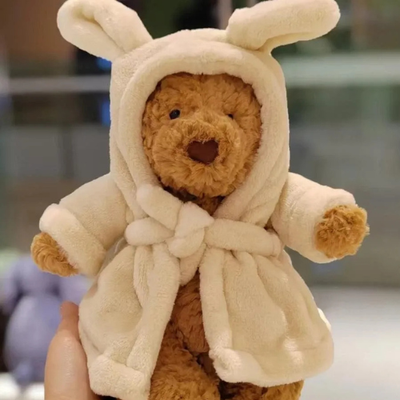 Jelly cat Bartholomew Bathrobe Bear Plush Plushie Doll Soft
