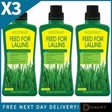 3 x LIQUID LAWN FEED 500ML FLOWER FOOD LAWN GRASS FEED FERTILISER PLANT GARDEN 5.33 per litre