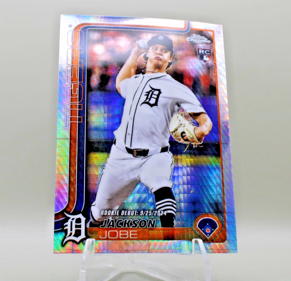 2025 Topps Chrome Update Series Rookie Debu Jackson Jobe #USC48 Prism Refractor