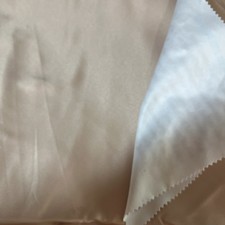 Charmeuse Satin Fabric 35" L x 58" W Blush Tan Apricot Satin Fabric Shine