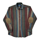 Pendleton Striped Shirt - Large Multicoloured Virgin Wool