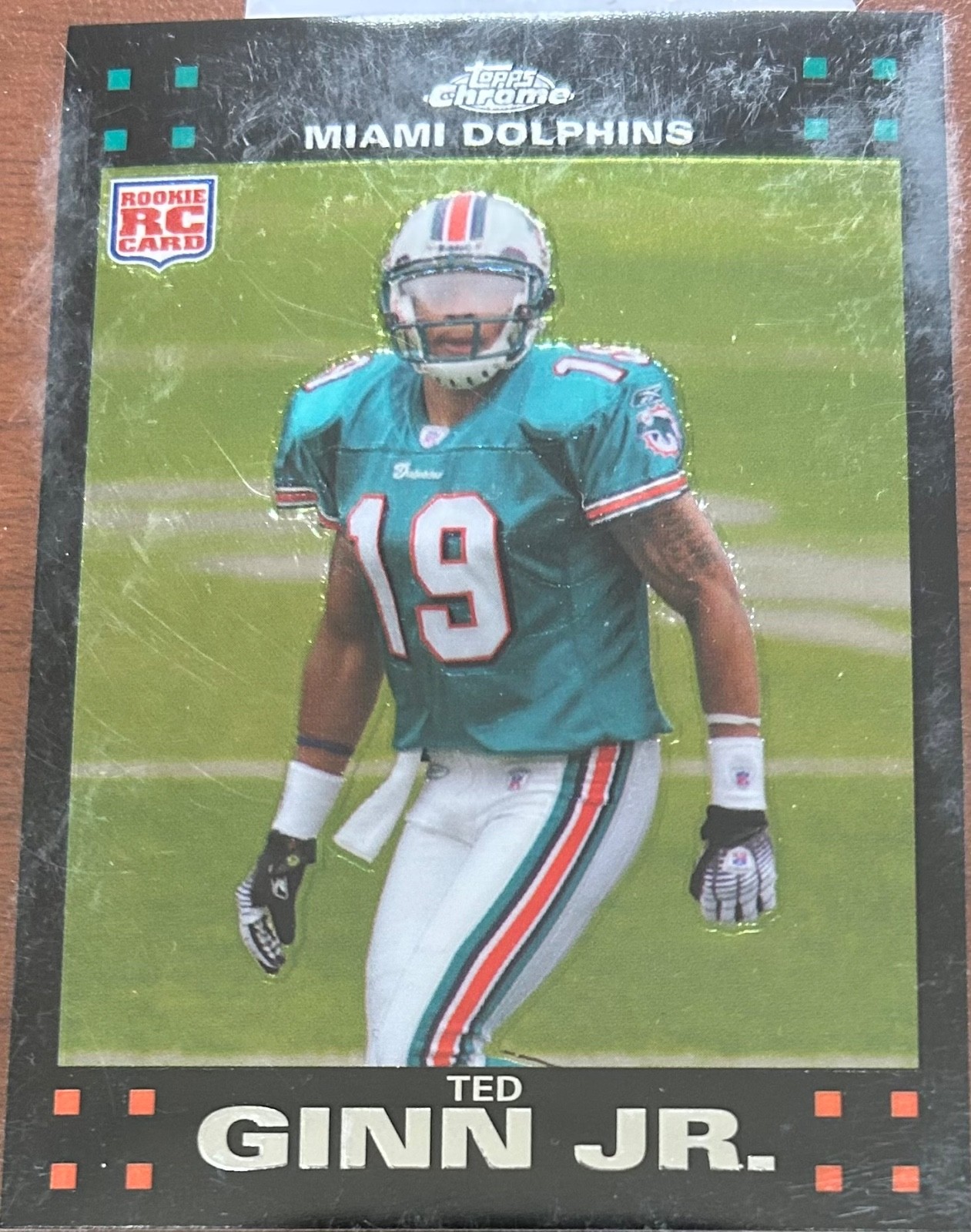 2007 Topps Chrome TED GINN JR Rookie #TC201 🔥 Dolphins 🔥 STUNNING