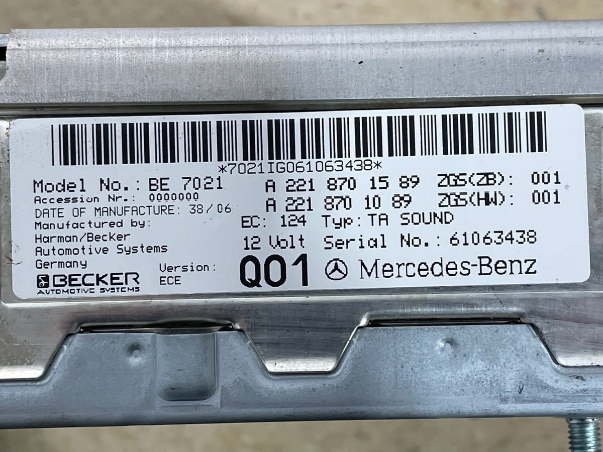 07-13 Mercedes W221 S550 CL65 AMG Harman Becker Amplifier LOGIC7
