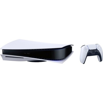 Sony PlayStation 5 PS5 Console, Disc Version, 825GB, with Controller, White