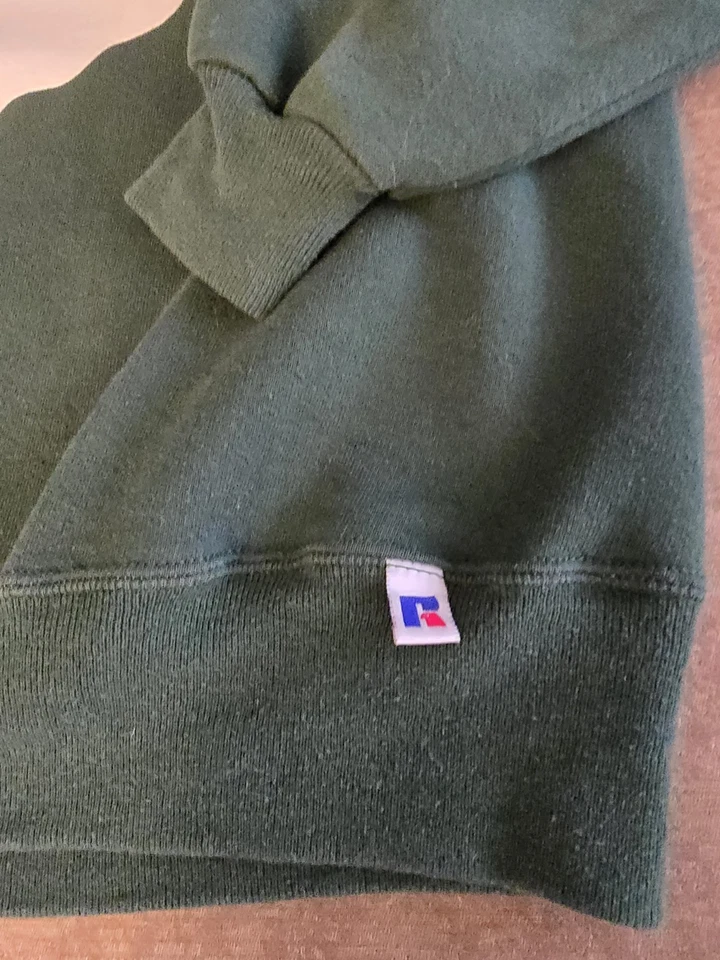 Vintage Russell Athletic Green Ohio University Bobcats Sweatshirt Size L * READ* - Image 2 of 4