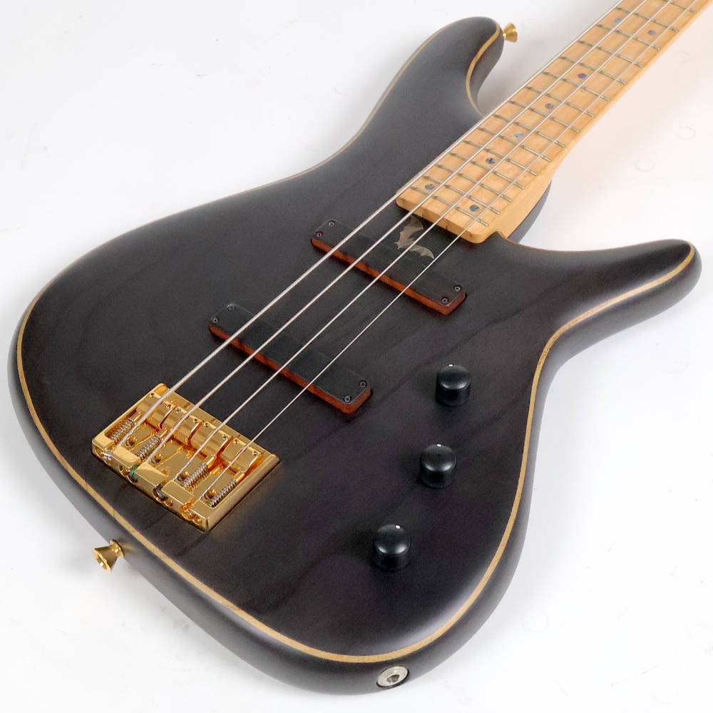 Electric Bass Guitar Sugi NB4M Ash Passive See Thru Black Made in