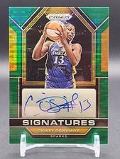 Chiney Ogwumike - 2023 Prizm WNBA - Green Pulsar Autograph #17/25 -  Sparks
