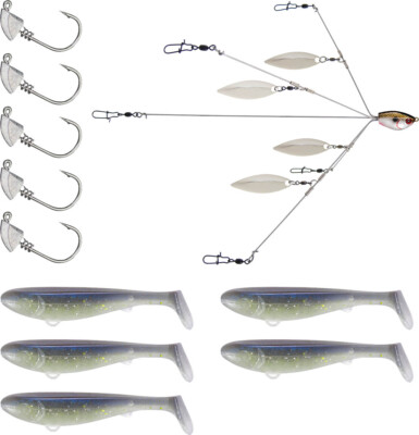 YUM Scottsboro Kit YUMbrella Flash Mob Jr. 3 inch Swimbait Kit