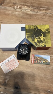 Lambretta Herren DE LUXE CHRONO,Chronograp,Edelstahl 46 mm,Miyota Caliber OS20 !