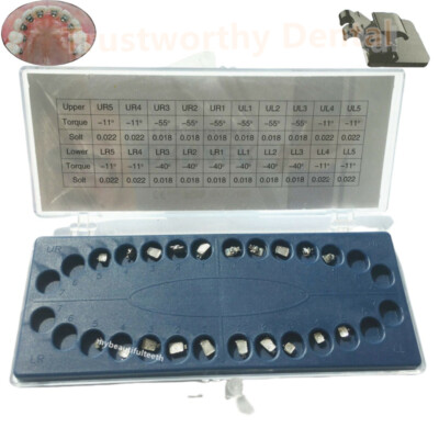 Dental Lingual Brackets Mini Metal Bracket 018 Orthodontic Invisible Inside