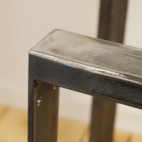Juego de 2 patas cuadradas de metal industrial para muebles de mesa comedor/banco/oficina/escritorio - Imagen 3 de 6