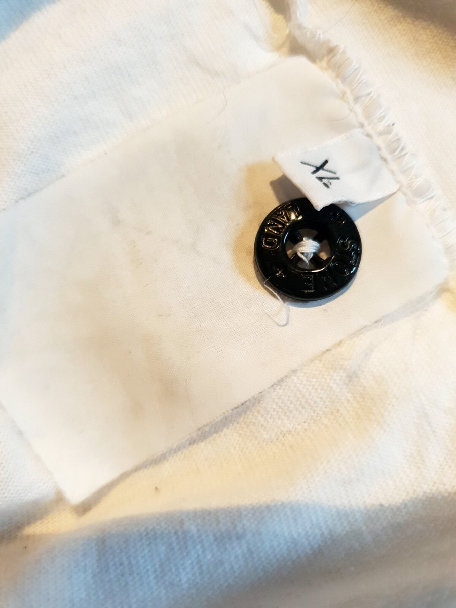 Stone Island Polo Shirt Mens XL Yellow Vintage 80s 90s