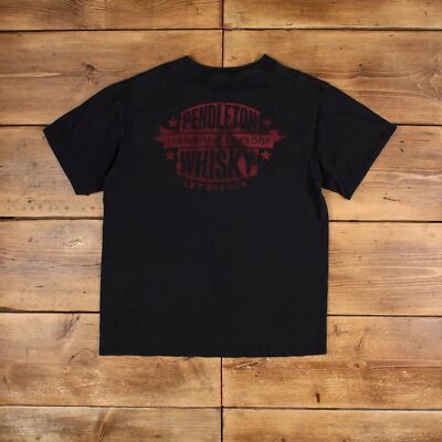 Vintage Grafik T-Shirt Large Pendleton Whiskey Schwarz Tee