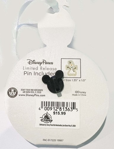 Olaf Frozen Holiday Gifting Ornament Boxed Disney Pin O01 - Picture 3 of 3