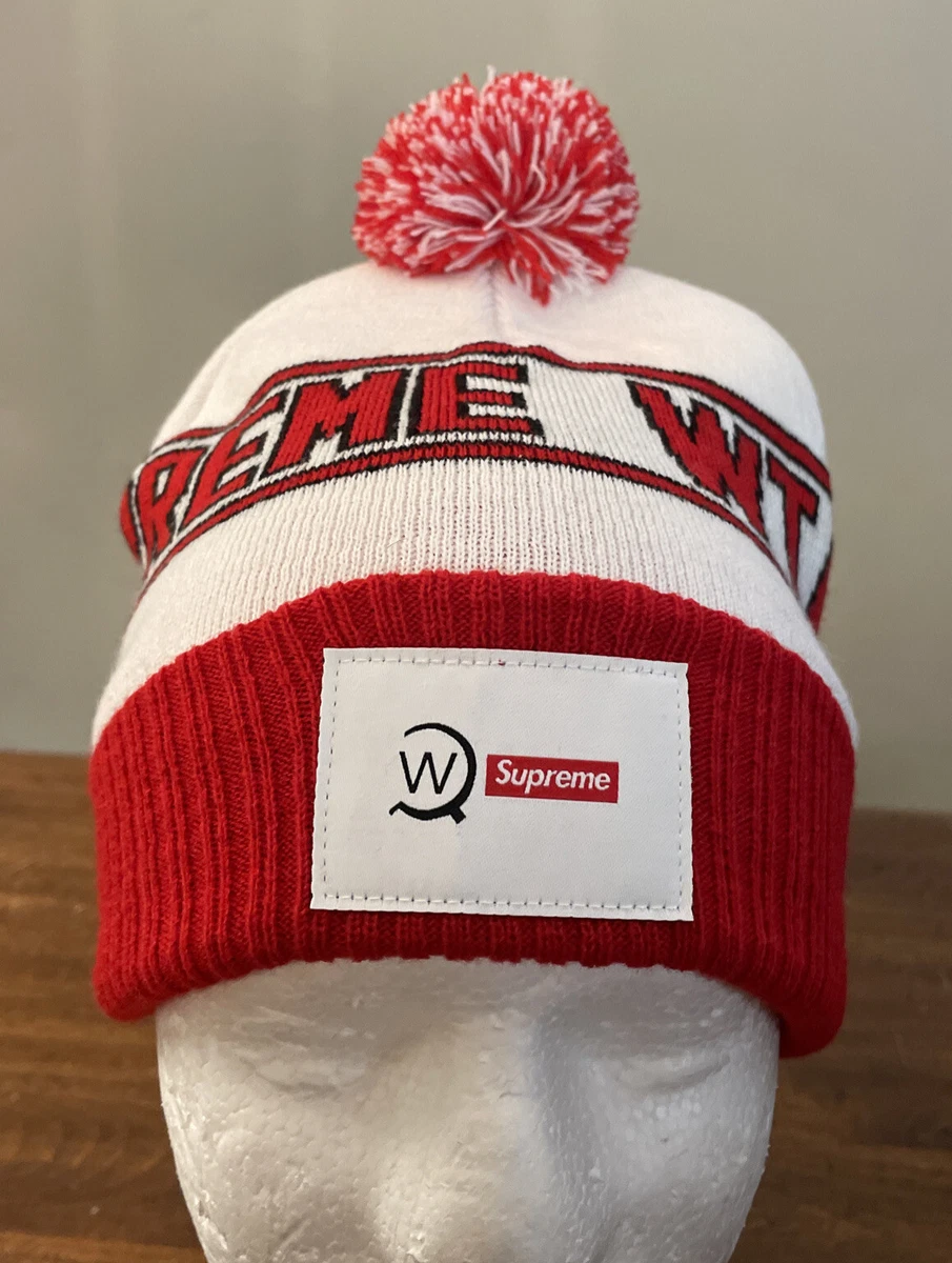 SUPREME/ WTAPS BEANIE WHITE OS/ FW21 WEEK 15/ (IN HAND) BRAND NEW (AUTHENTIC)
