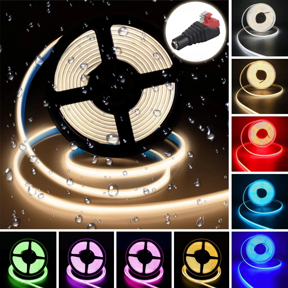 Waterproof COB LED Light Strip 24V 320LEDs/m IP68 Indoor Outdoor Building Decor
Opens in a new windo