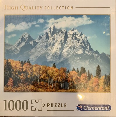 Grand Teton In Fall 1000 Piece Jigsaw Puzzle CLEMENTONI Mountain