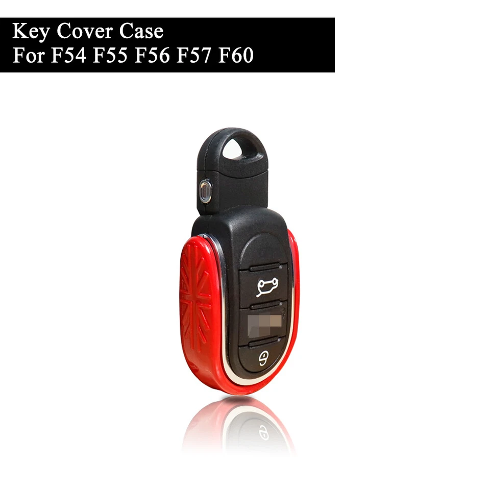 Para MINI Cooper F55 F56 F57 F60 Union Jack Llavero Estuche Carcasa Deportiva Rojo Cubierta Foto 2 de 4
