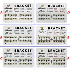 10*Dental Brackets Braces Orthodontic Mini Standard Roth MBT 3-4-5/3 Hooks ex