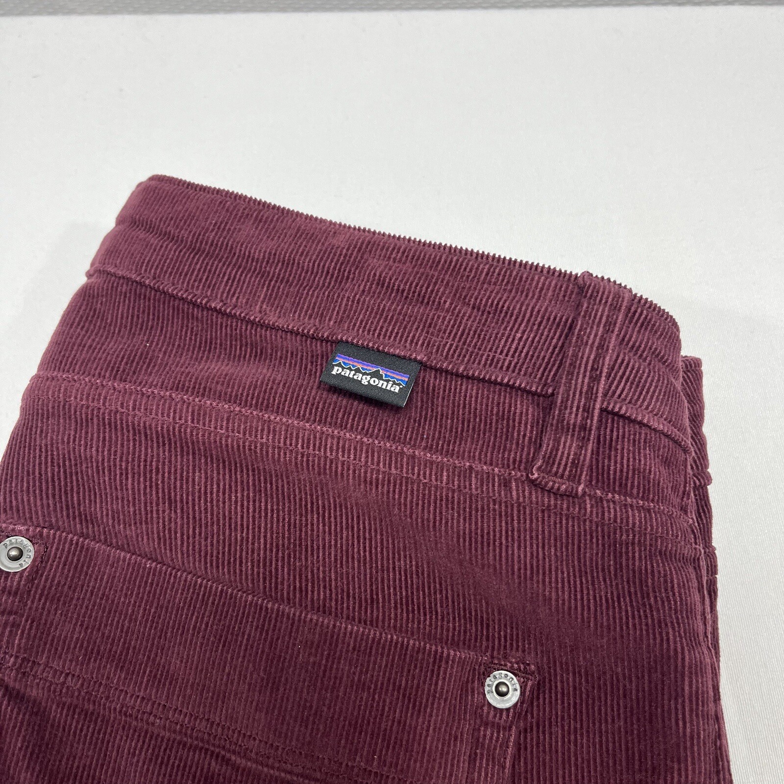 Patagonia Corduroy Pants Womens 30 (33x32) Maroon Burgundy Organic Cotton thumbnail 2