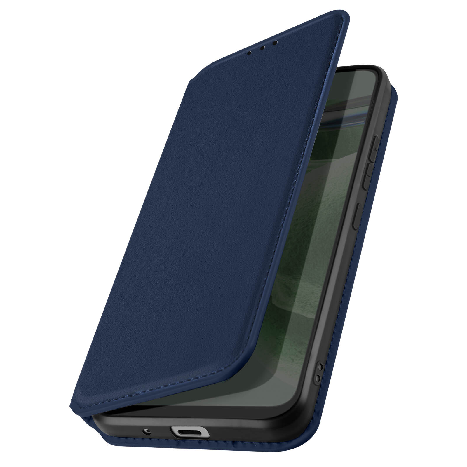 Flip Case for iPhone 11 Pro Max Magnetic Card Holder and Video Support Navy