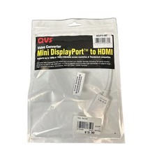 QVS Mini Displayport To Uhd Hdmi Adapter Video Converter Mac/pc 6 Inch -