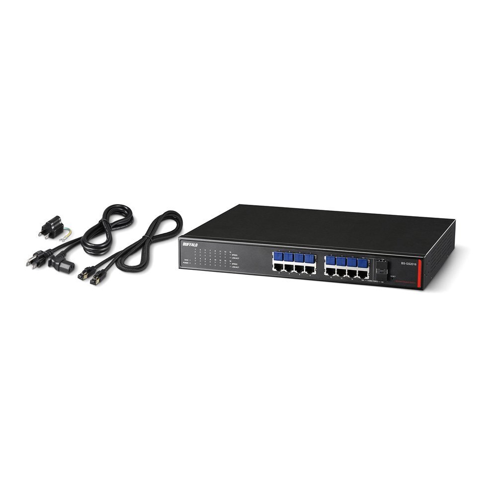 BUFFALO BS-GS2016/A 16 Port Layer 2 Giga smart switch BUFFALO BS-GS2016/A 16 Port Layer 2 Giga smart switch
