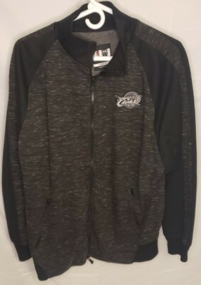 NBA U Team Apparel Cleveland Cavaliers Black Full Zip Warm Up Jacket Size Large