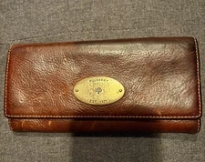 Vintage Women’s Mulberry Wallet in Cherry Brown Leather