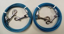 15 Ft Small - Medium Dog Tie Out Cable Leash Made In USA Buy 1 Get 1 Free