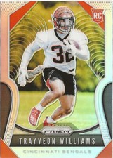 2019 Panini Prizm Trayveon Williams Silver Prizm SP RC Cincinnati Bengals