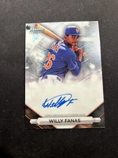 Willy Fanas 2023 Bowman Sterling Auto PA-WF Mets