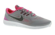 Nike Free RN GS Sneaker Youth Shoe Size 5.5 Y Grey Pink
