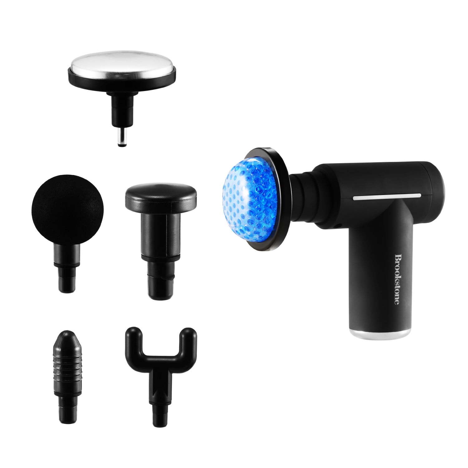 Brookstone Cordless Hot Cold Percussion Massager Gun,6 Intensity  