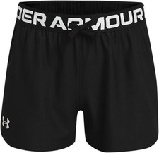 Under Armour UA 1363372 Kids Girl's Play Up Solid Shorts Black Size XS