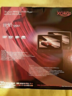  DVD Player, tragbar, MPEG 4 mit Dual Bildschirm neu
