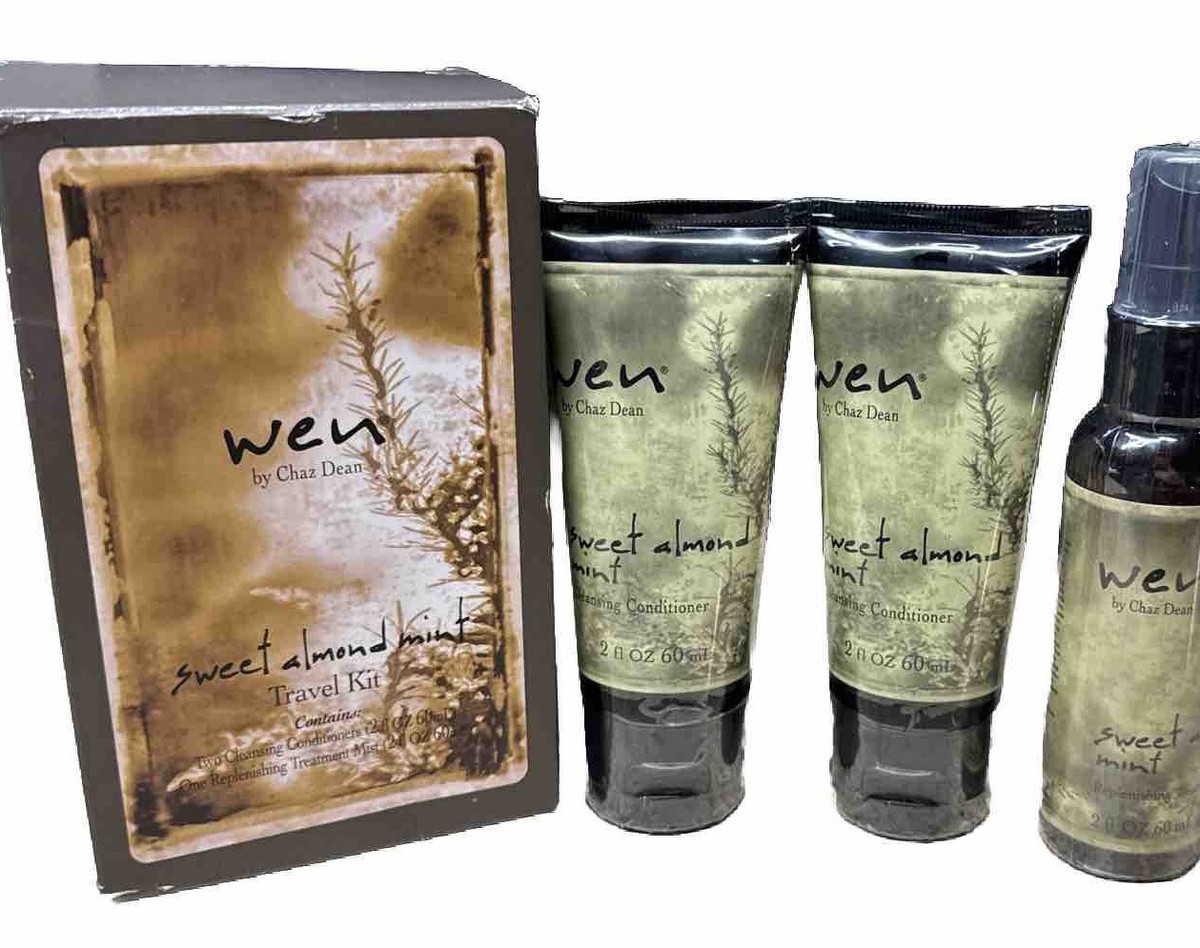 Wen by Chaz Sweet Almond Mint 3 pc.Travel Kit -New In Box  display picture 3