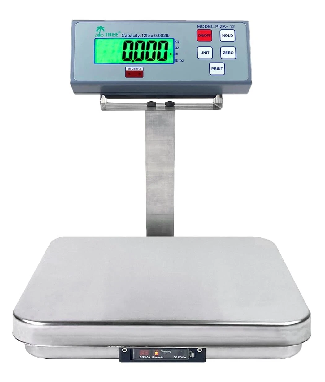 Tree PIZA Plus 25 NSF Stainless Kitchen Pizza Food Portion Scale 25lb x 0.005lb